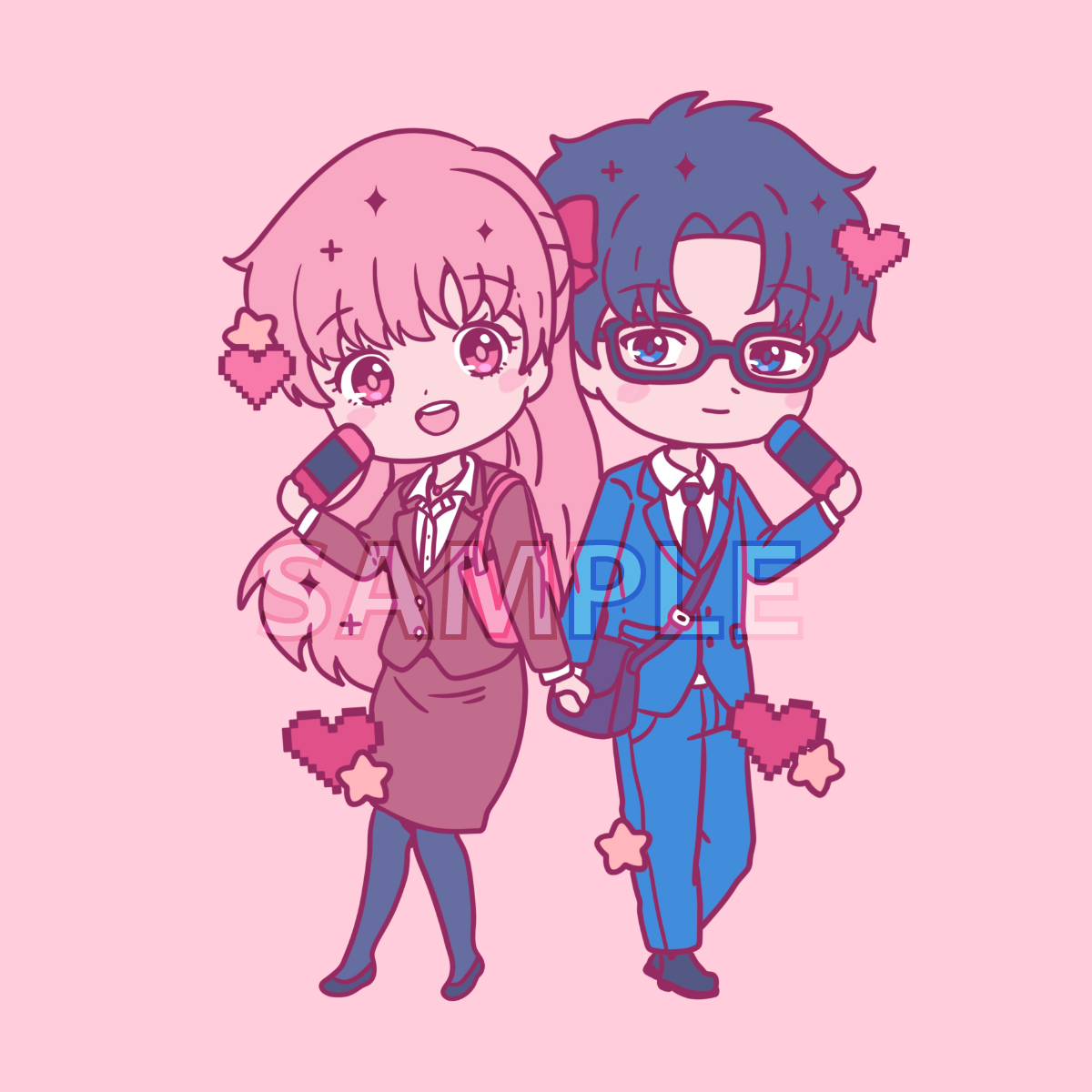 LAST CHANCE Otaku Couple Enamel Pin