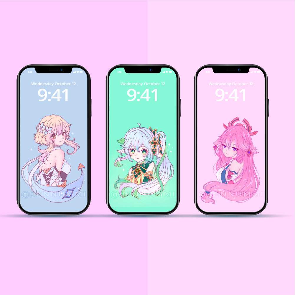 Gacha Girls Wallpaper Set