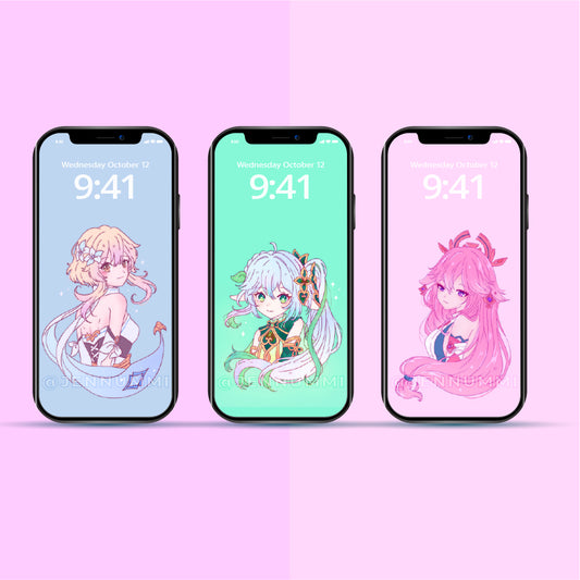 Gacha Girls Wallpaper Set