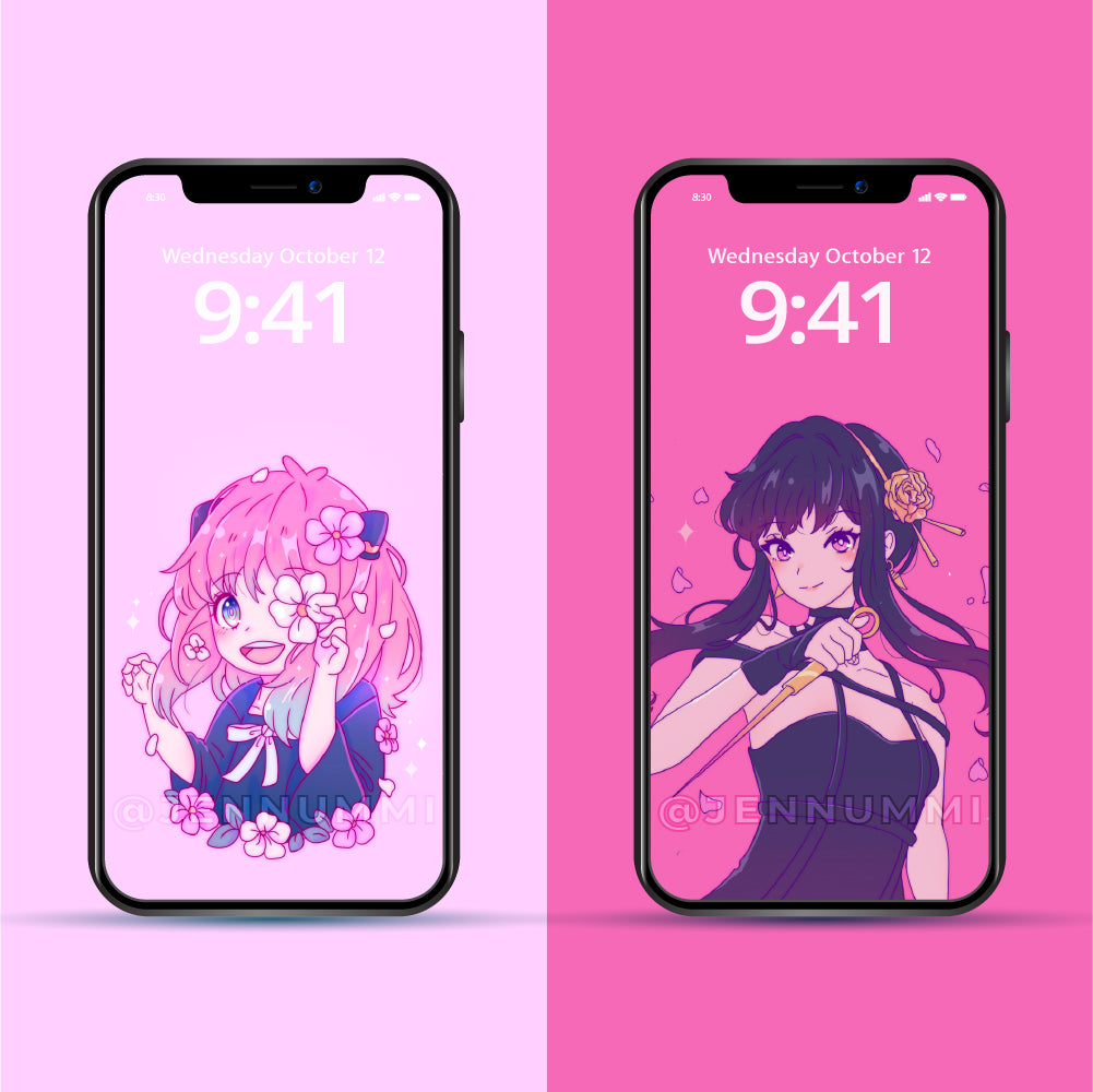 Mother and Daughter Wallpaper Set