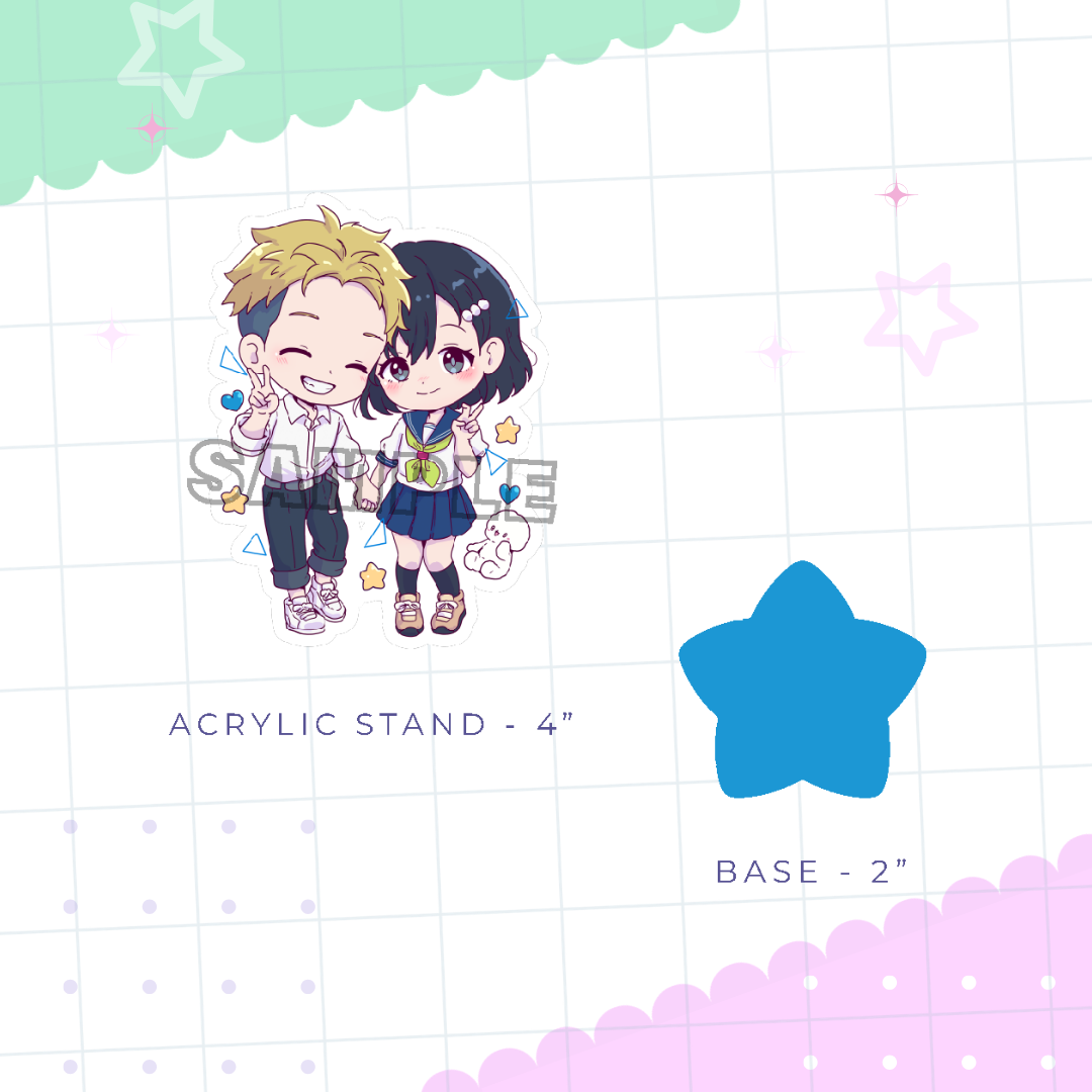 Totally Different Acrylic Charm And Stand Set (PRE-ORDER)