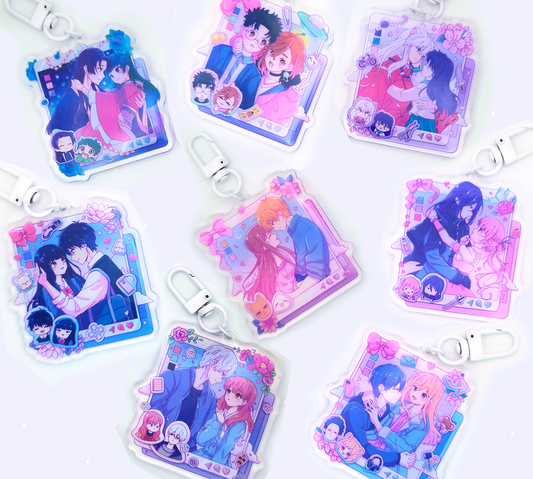 Social Media Romance Acrylic Charms (IN-HAND)