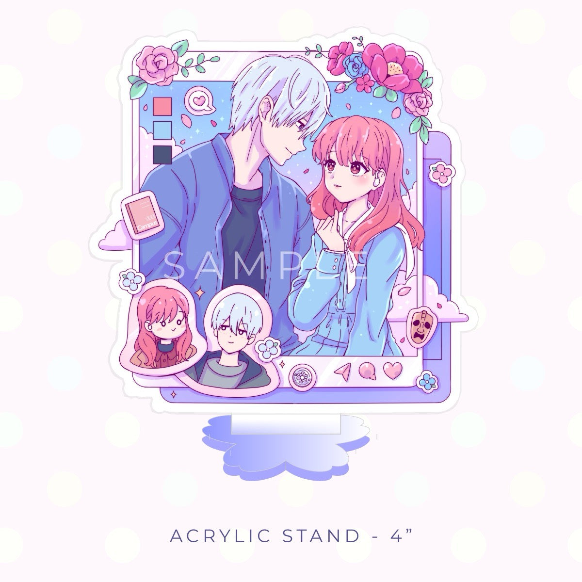 Social Media Sign Acrylic Stand (IN-HAND)