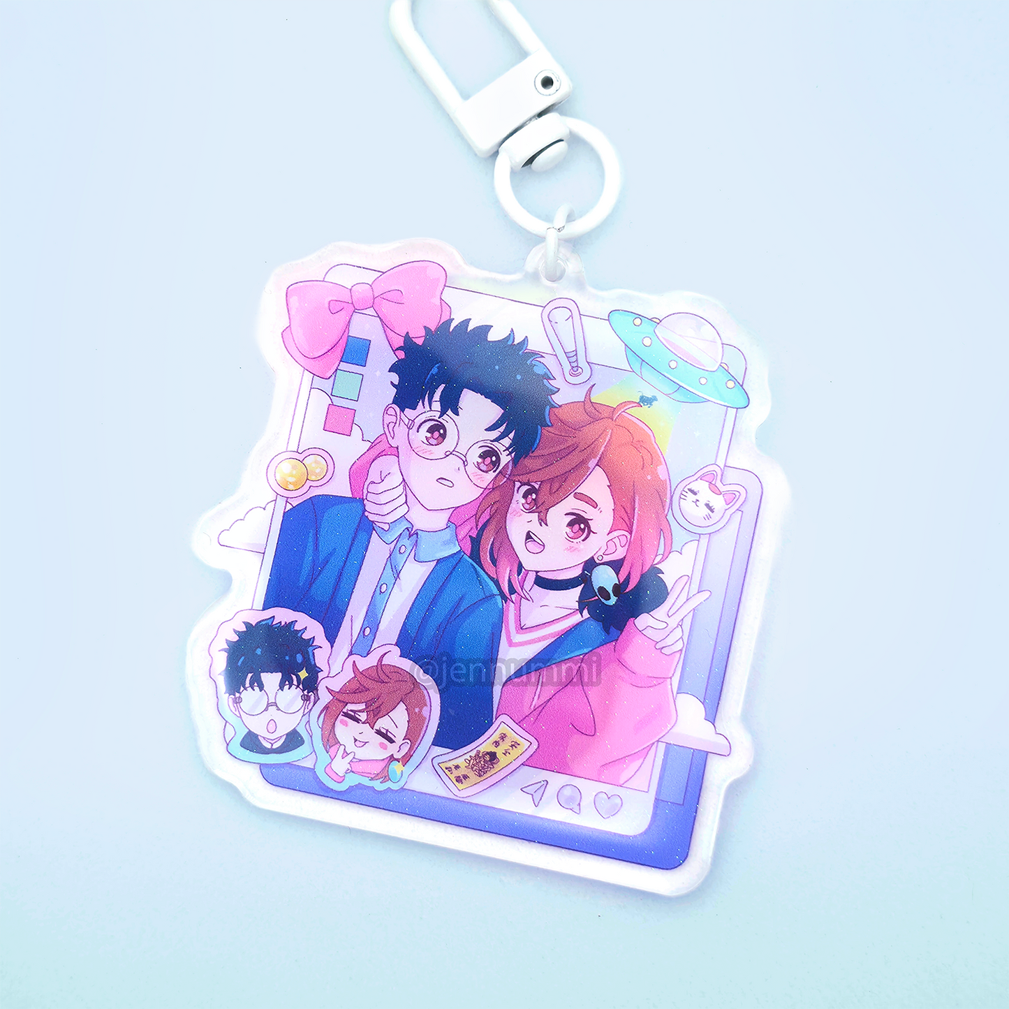 Social Media Romance Acrylic Charms (IN-HAND)