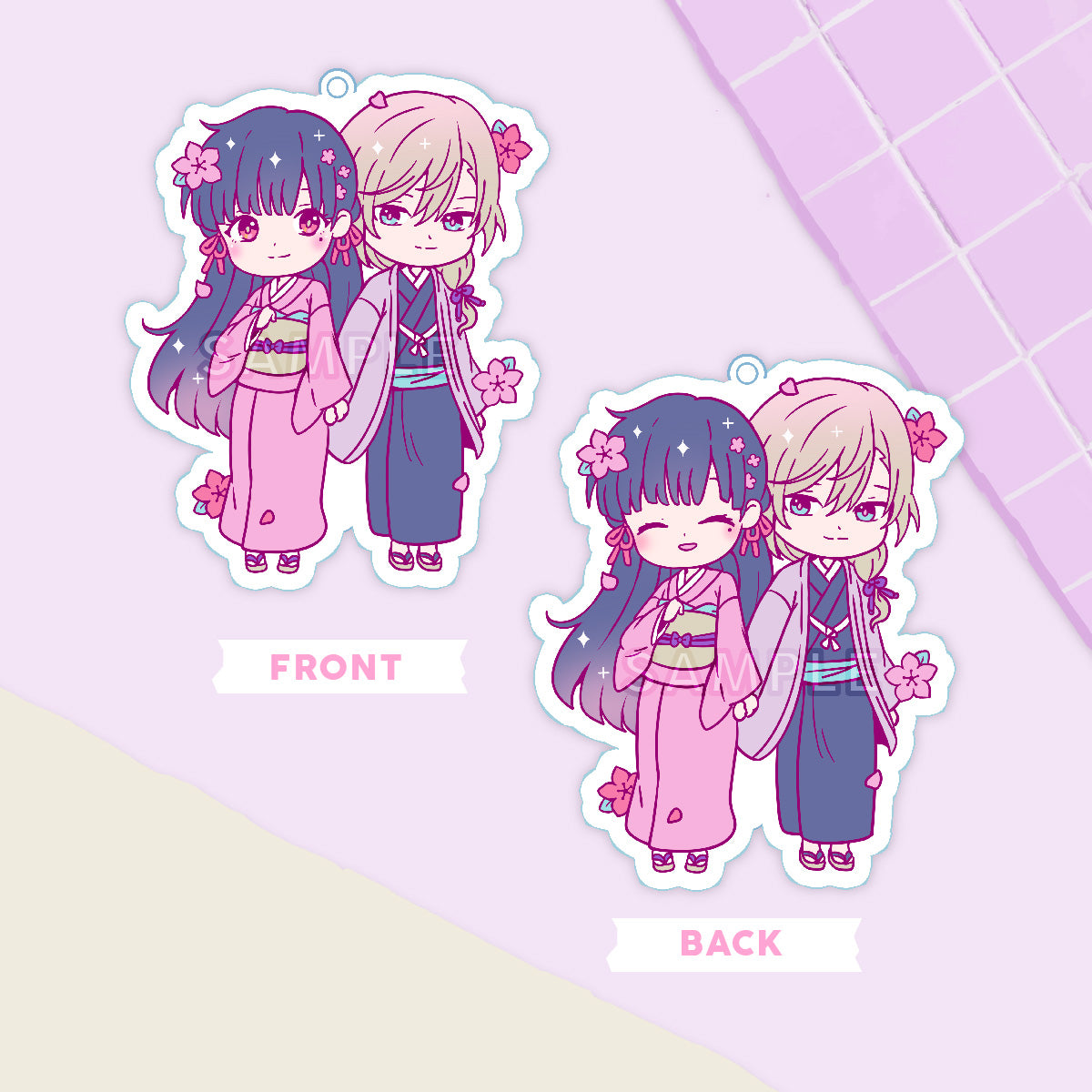 Bride & Groom Acrylic Charm (IN-HAND)