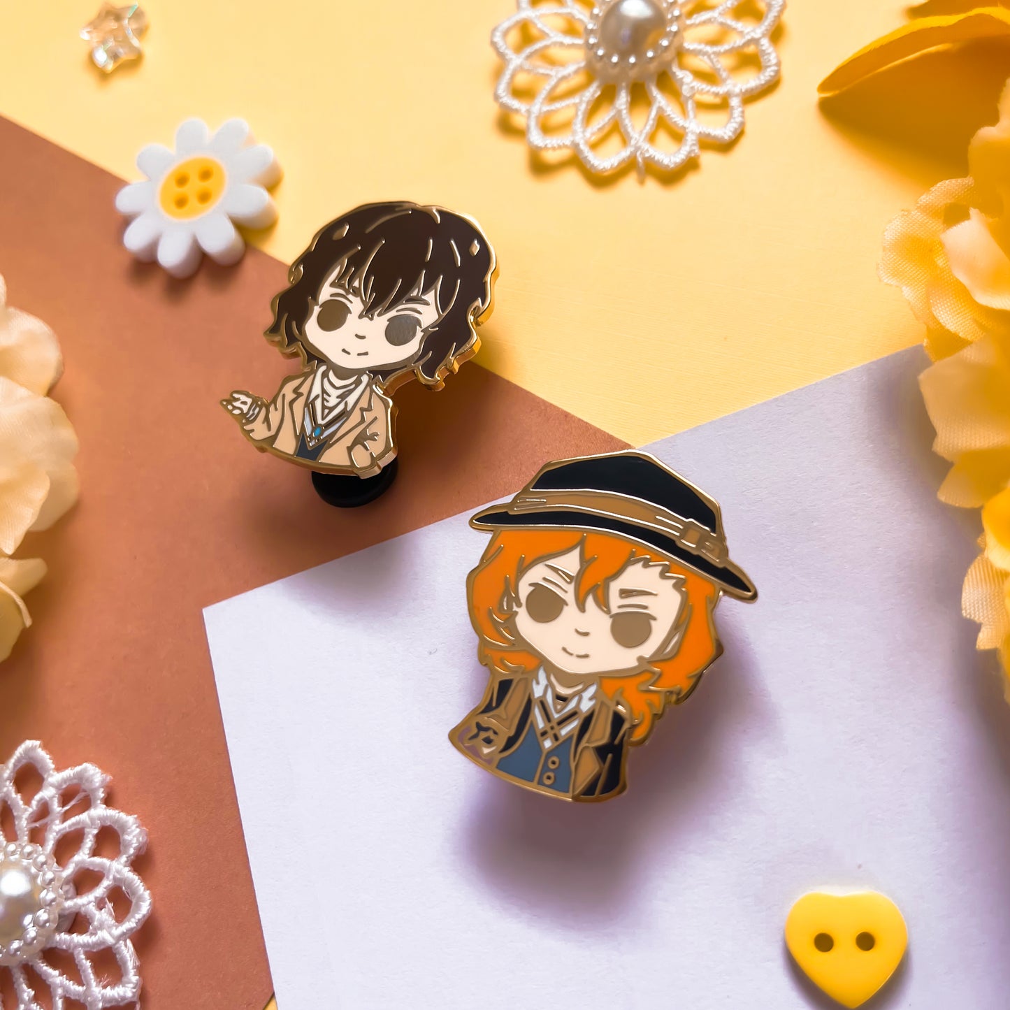 Anime Writers Enamel Pins (IN-HAND)