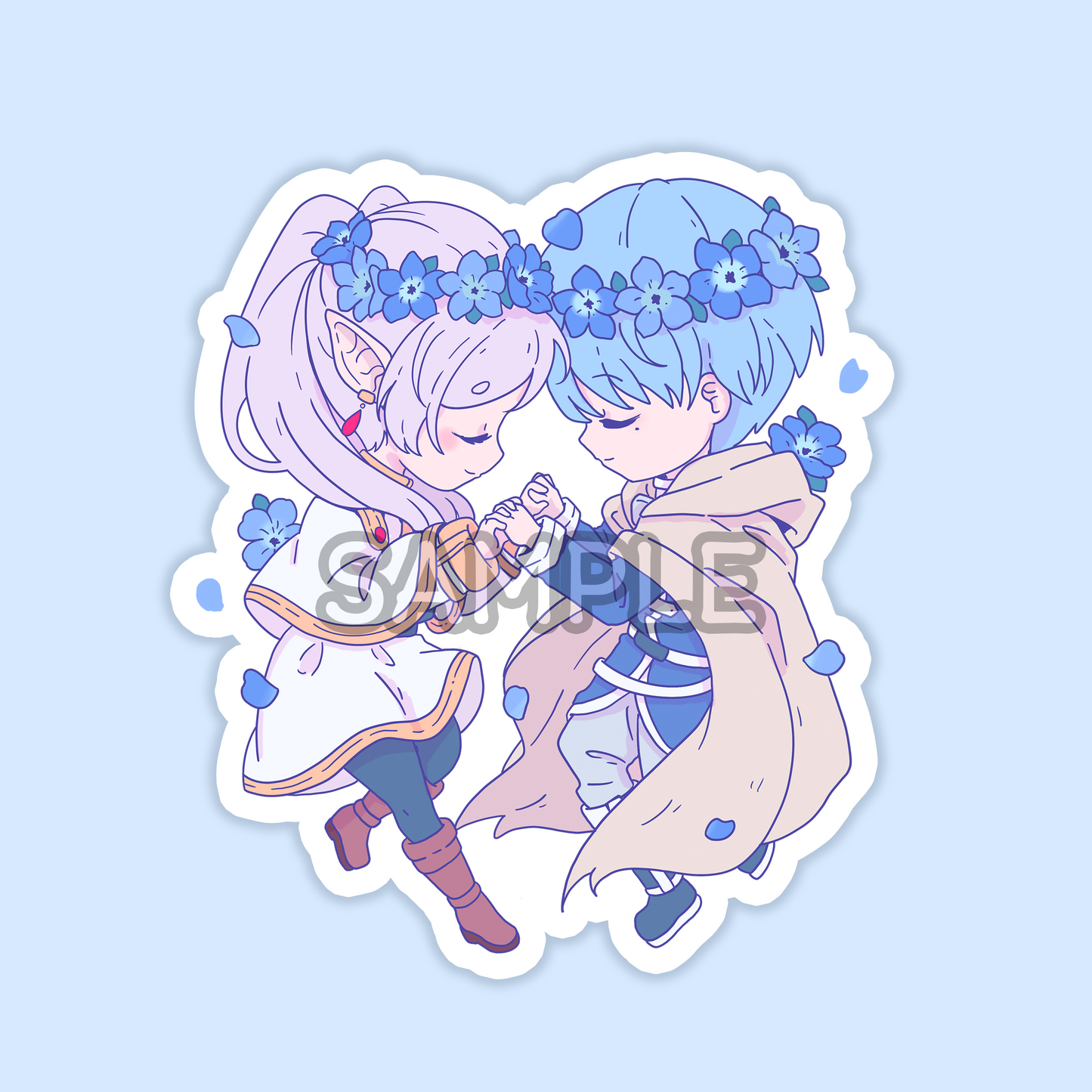 Elf and Hero Flowers Sticker (PRE-ORDER)