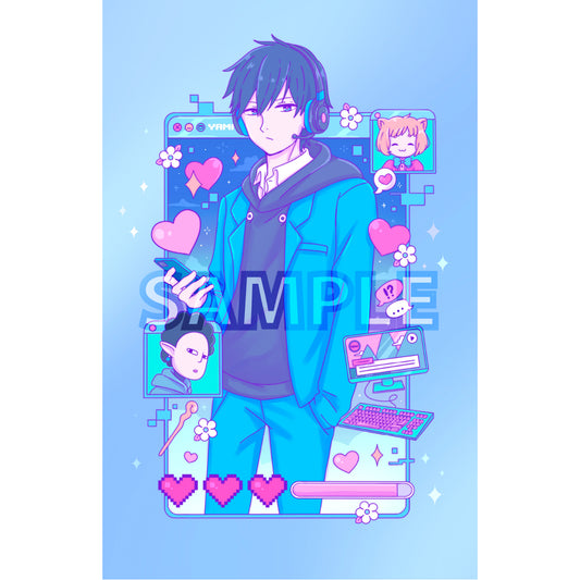 Gamer Boy Blue Print (IN-HAND)