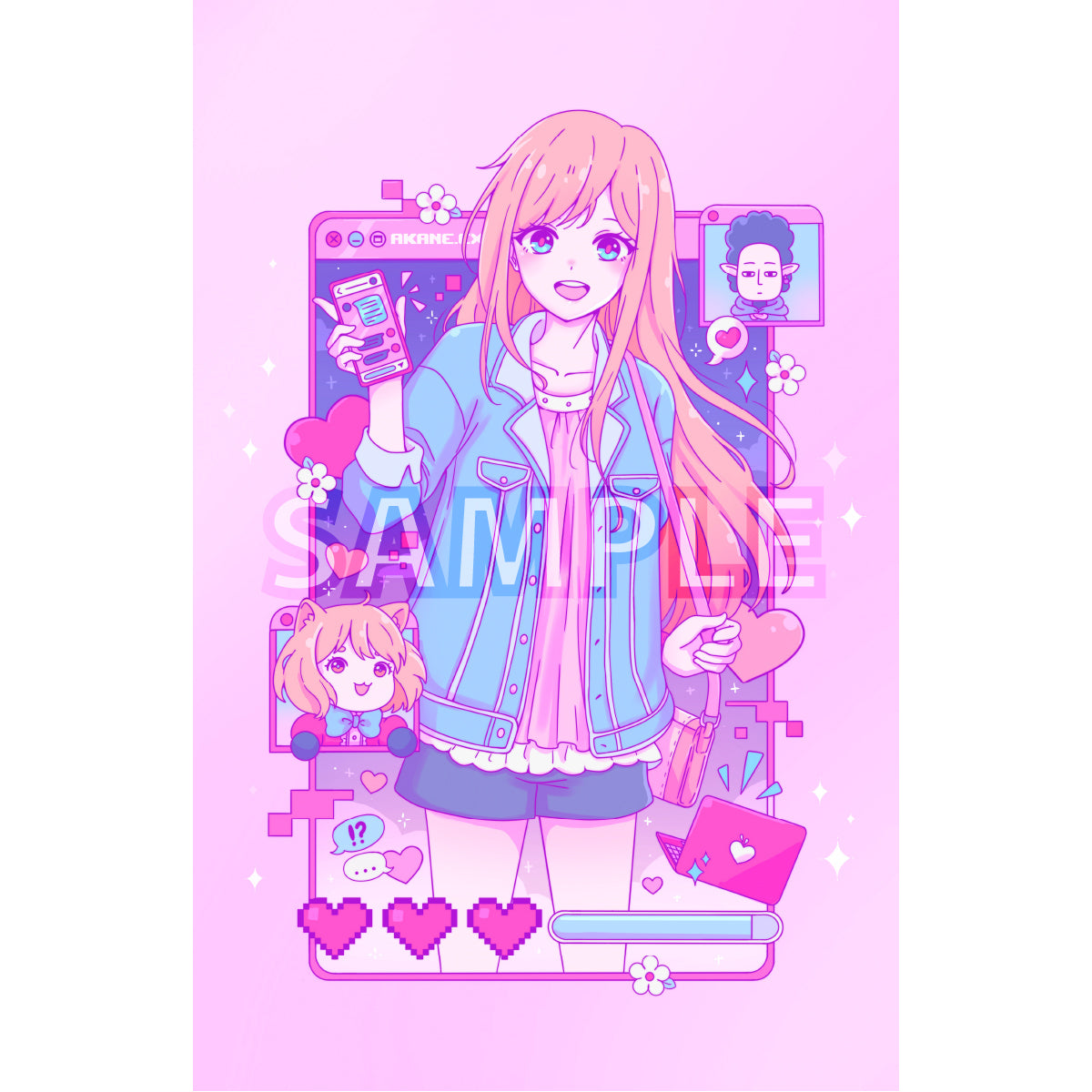 Gamer Girl Pink Print (IN-HAND)