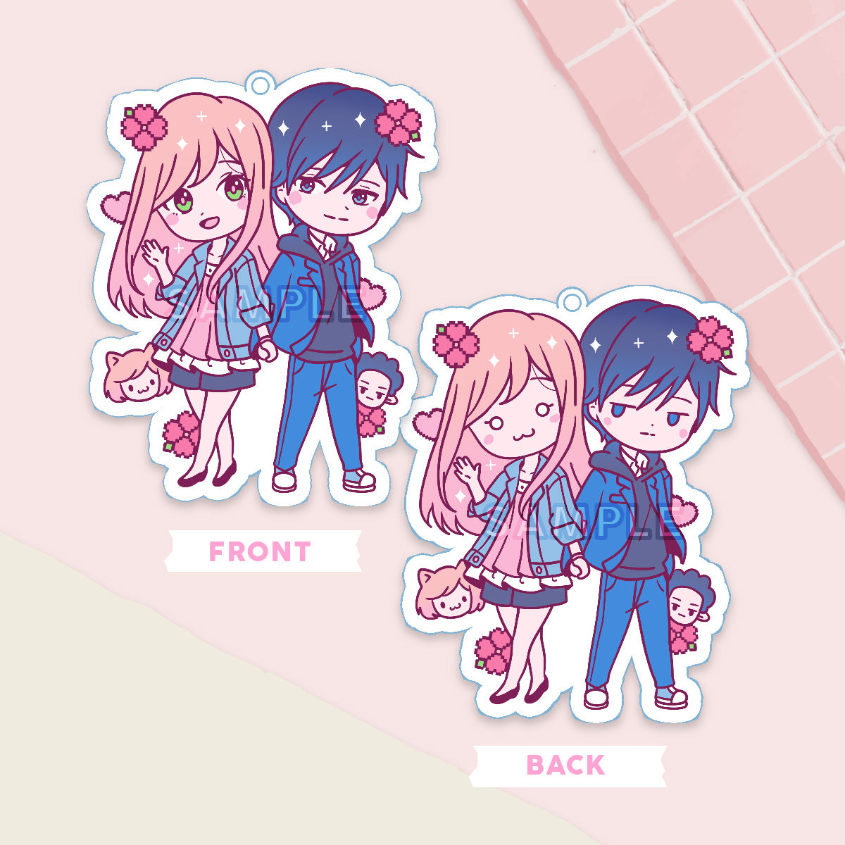 Gamer Girl & Boy Acrylic Charm (PRE-ORDER)