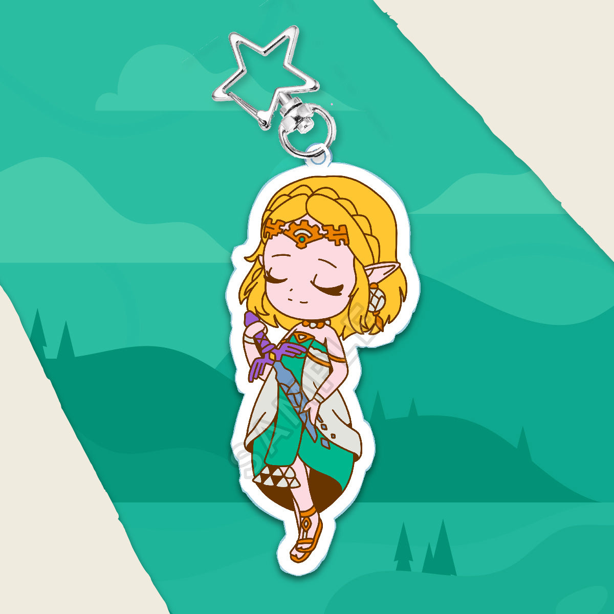 Goddess Sword Acrylic Charm