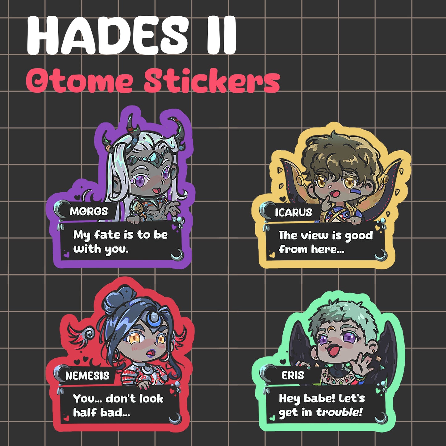 Hades II Otome Stickers (PRE-ORDER)