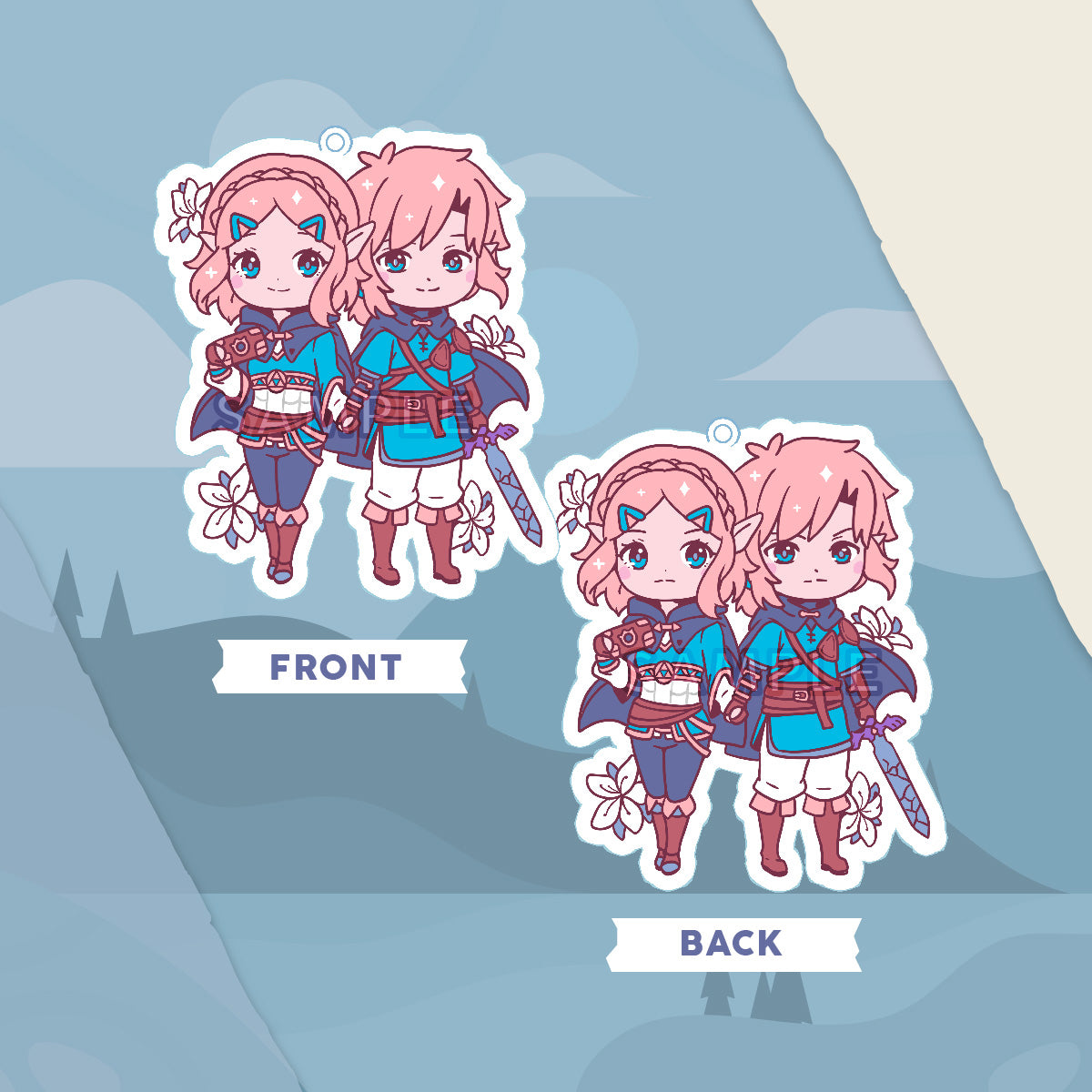 Hero & Princess Acrylic Charm LAST CHANCE (IN-HAND)