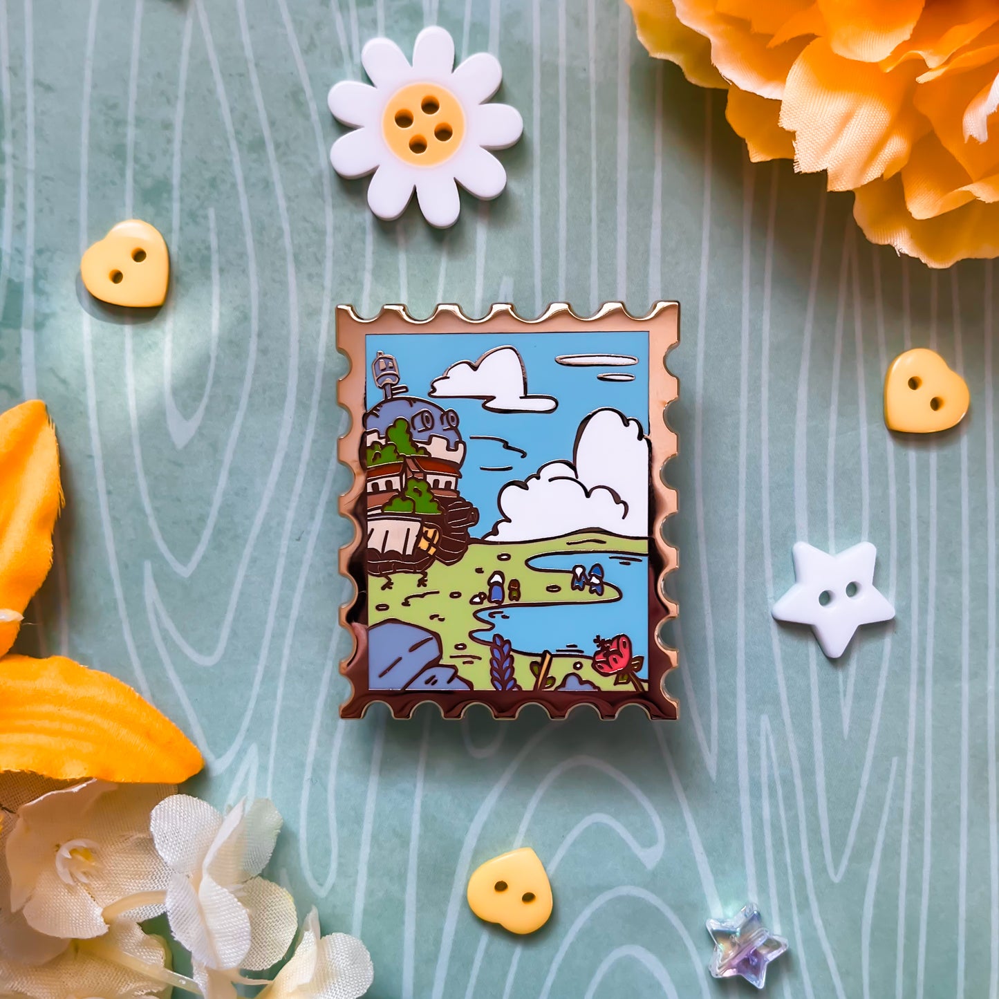 Chibli Stamp Enamel Pins (IN-HAND)