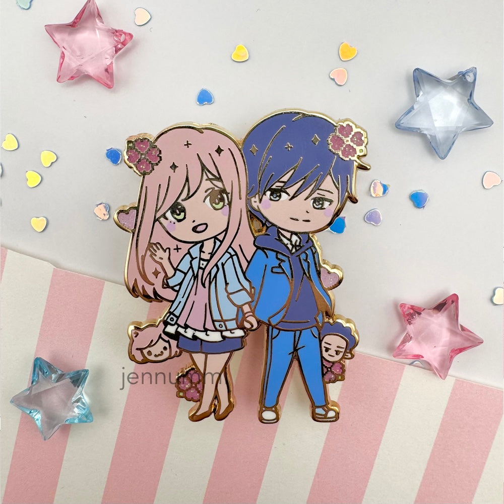 Gamer Girl & Boy Enamel Pin (IN-HAND)