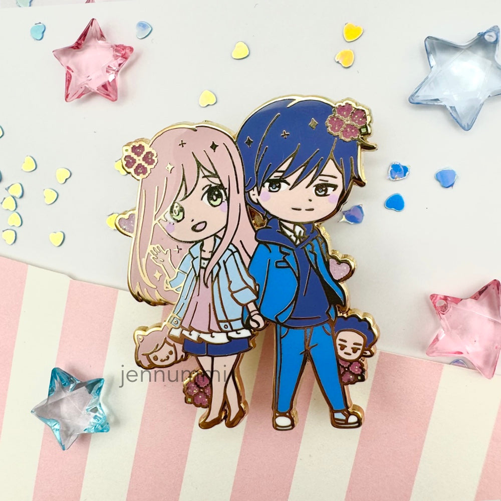 Gamer Girl & Boy Enamel Pin (IN-HAND)