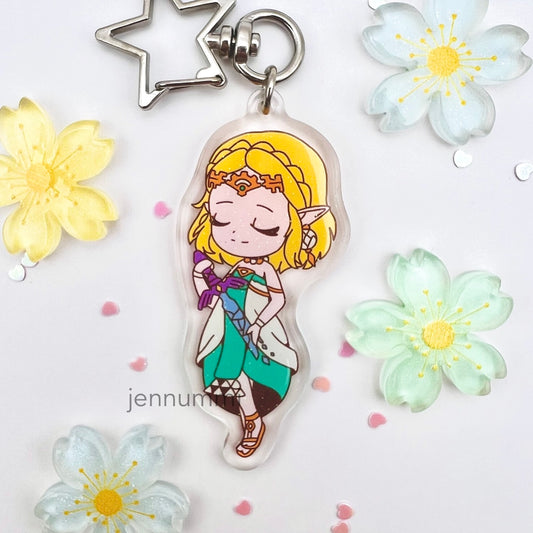 Goddess Sword Acrylic Charm