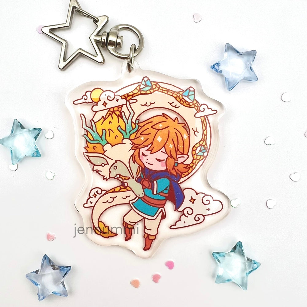 Hero & Dragon Acrylic Charm LAST CHANCE (IN-HAND)