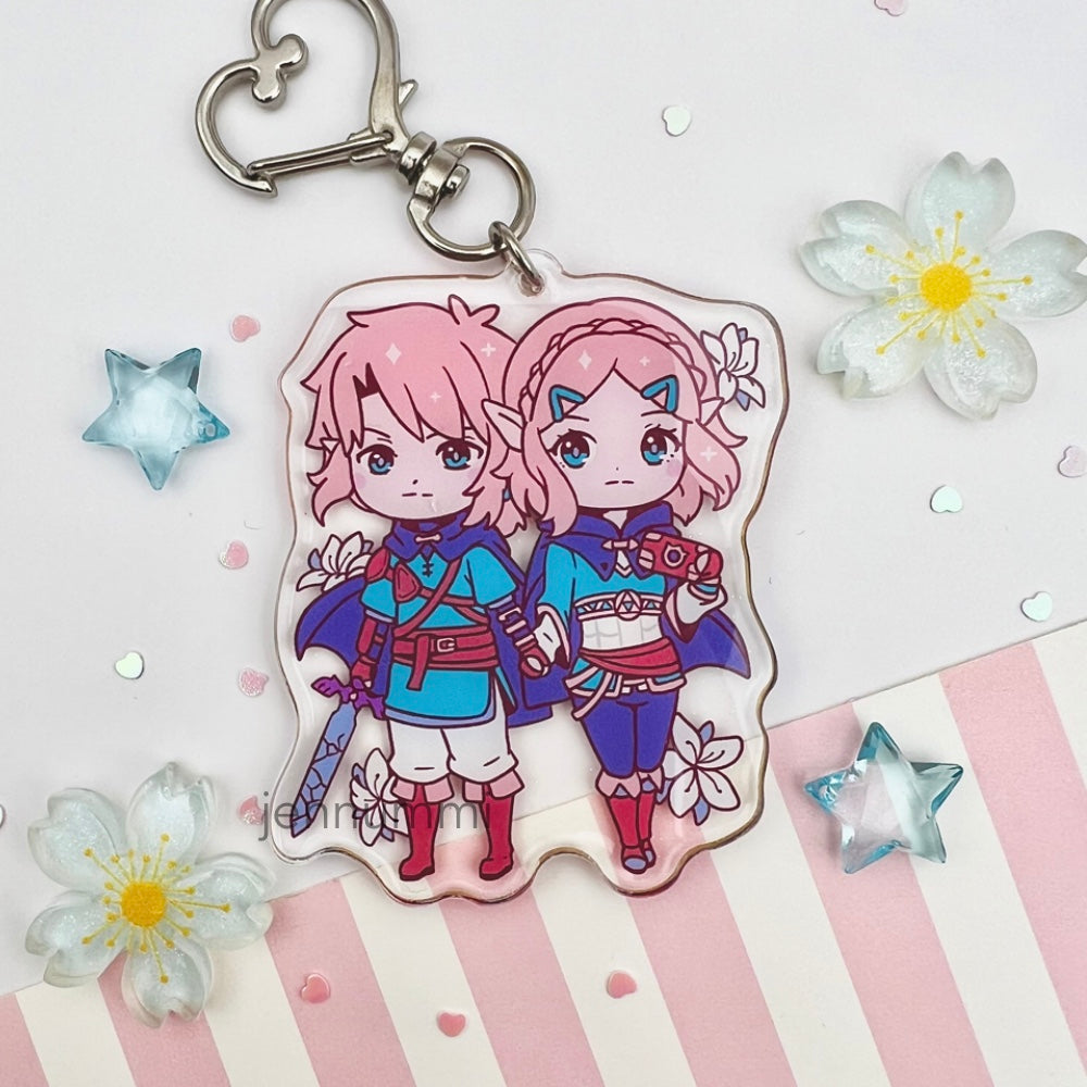 Hero & Princess Acrylic Charm LAST CHANCE (IN-HAND)