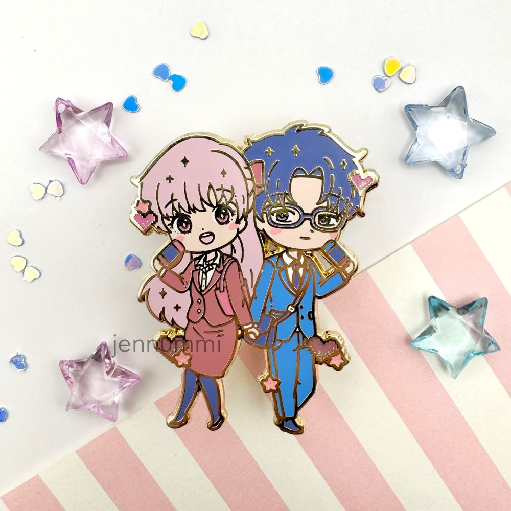 LAST CHANCE Otaku Couple Enamel Pin