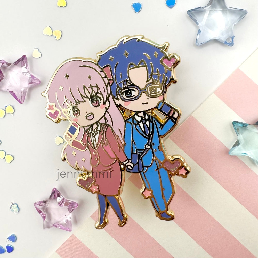 LAST CHANCE Otaku Couple Enamel Pin