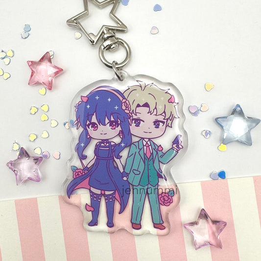 Undercover Couple Acrylic Charm LAST CHANCE (IN-HAND)
