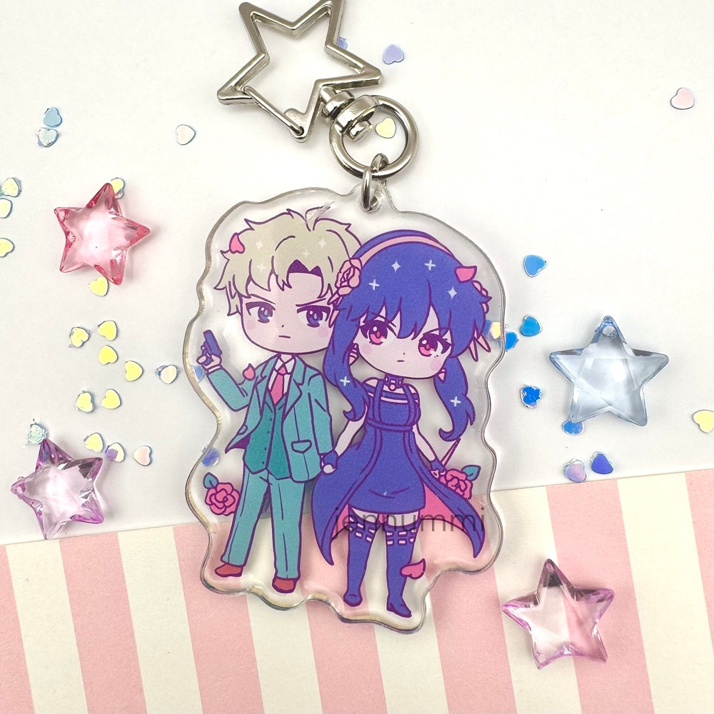 Undercover Couple Acrylic Charm LAST CHANCE (IN-HAND)