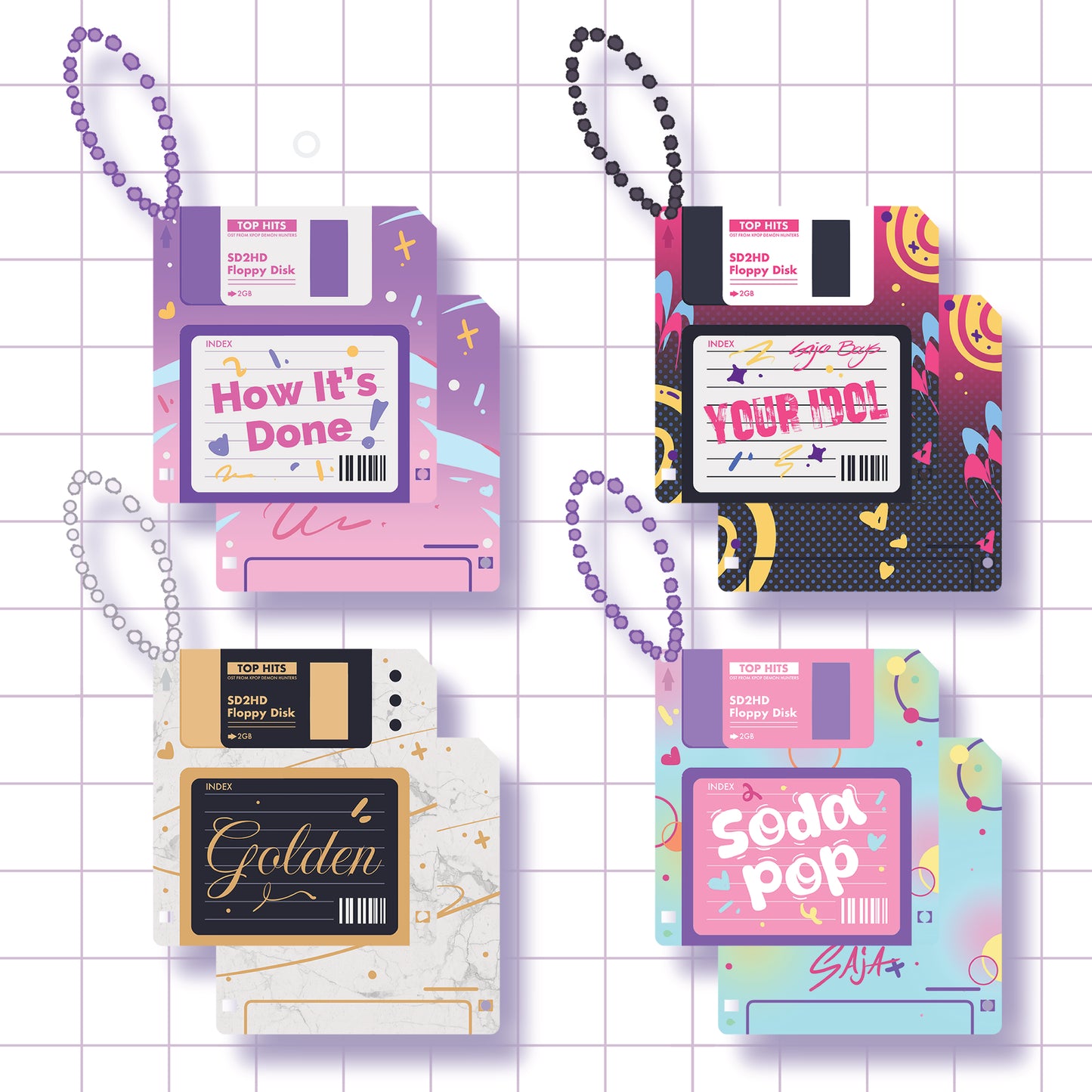 KPDH Floppy Disk Charms (IN-HAND)