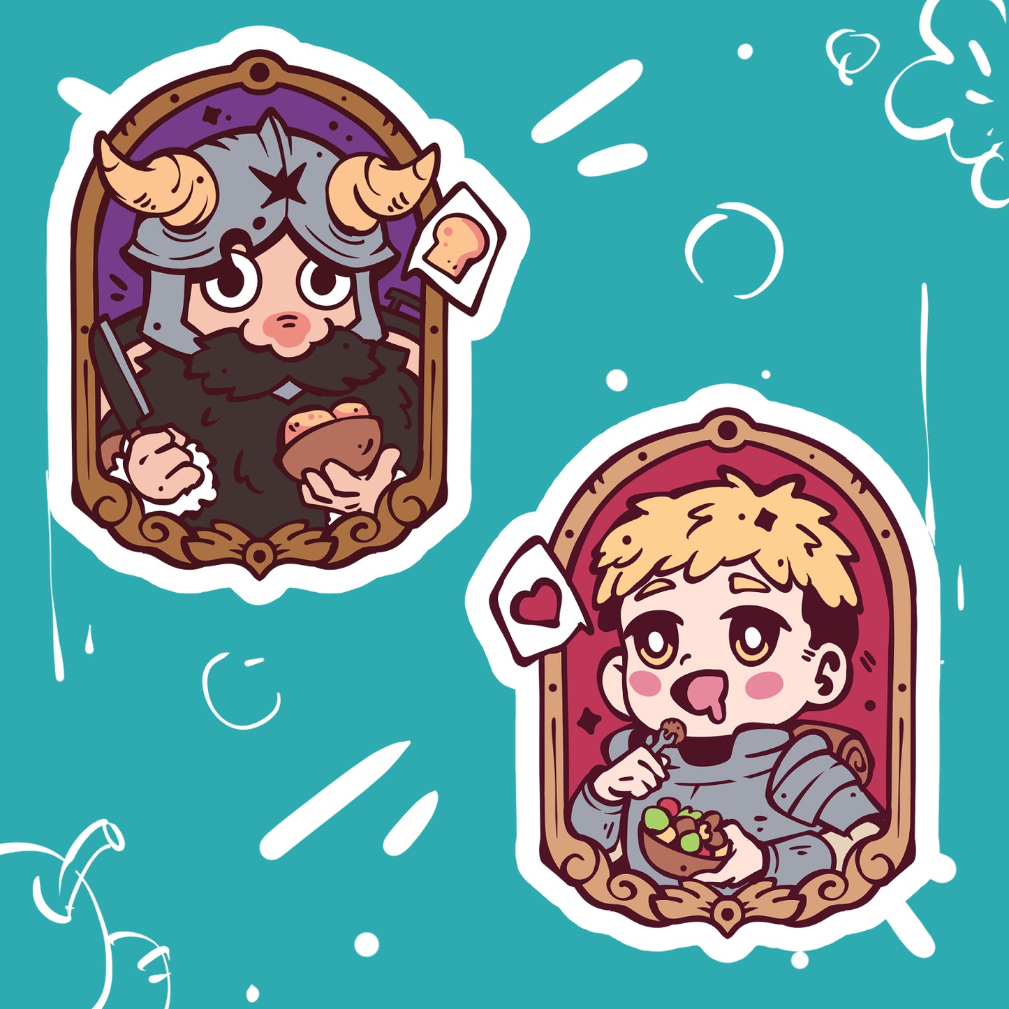 Dungeon Adventurers Stickers (IN-HAND)