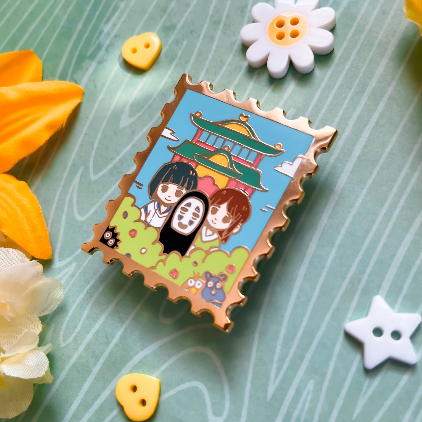 Chibli Stamp Enamel Pins (IN-HAND)