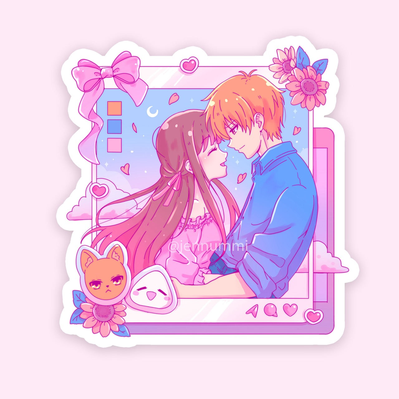 Social Media Onigiri Sticker (IN-HAND)