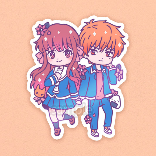 Onigiri & Cat Sticker (IN-HAND)