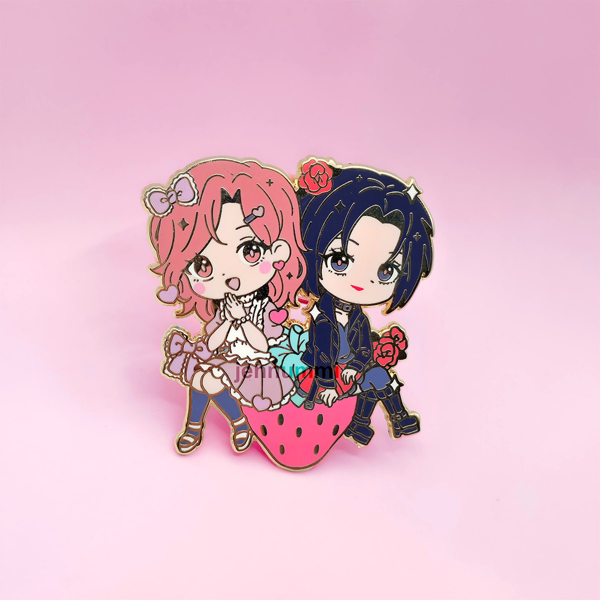 Strawberry Friends Enamel Pin (IN-HAND)