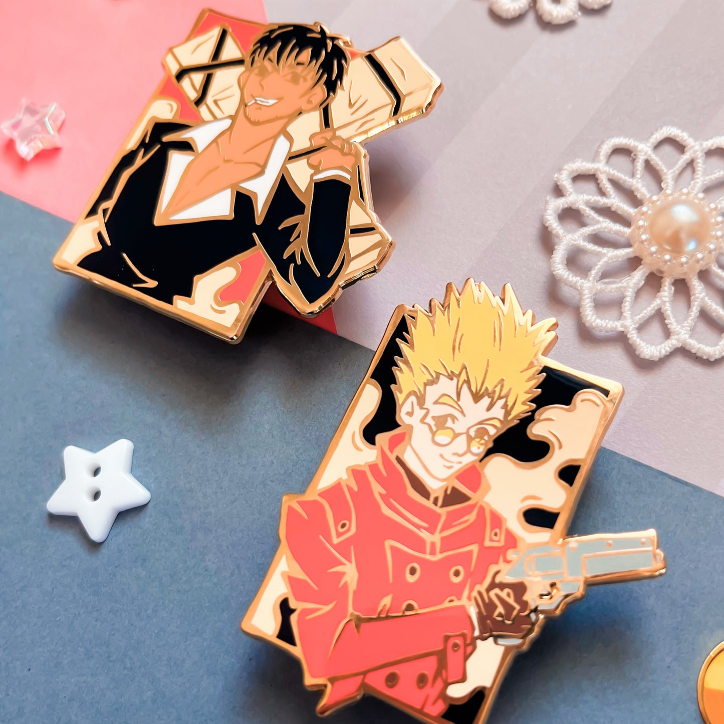 Trigun Enamel Pins (IN-HAND)