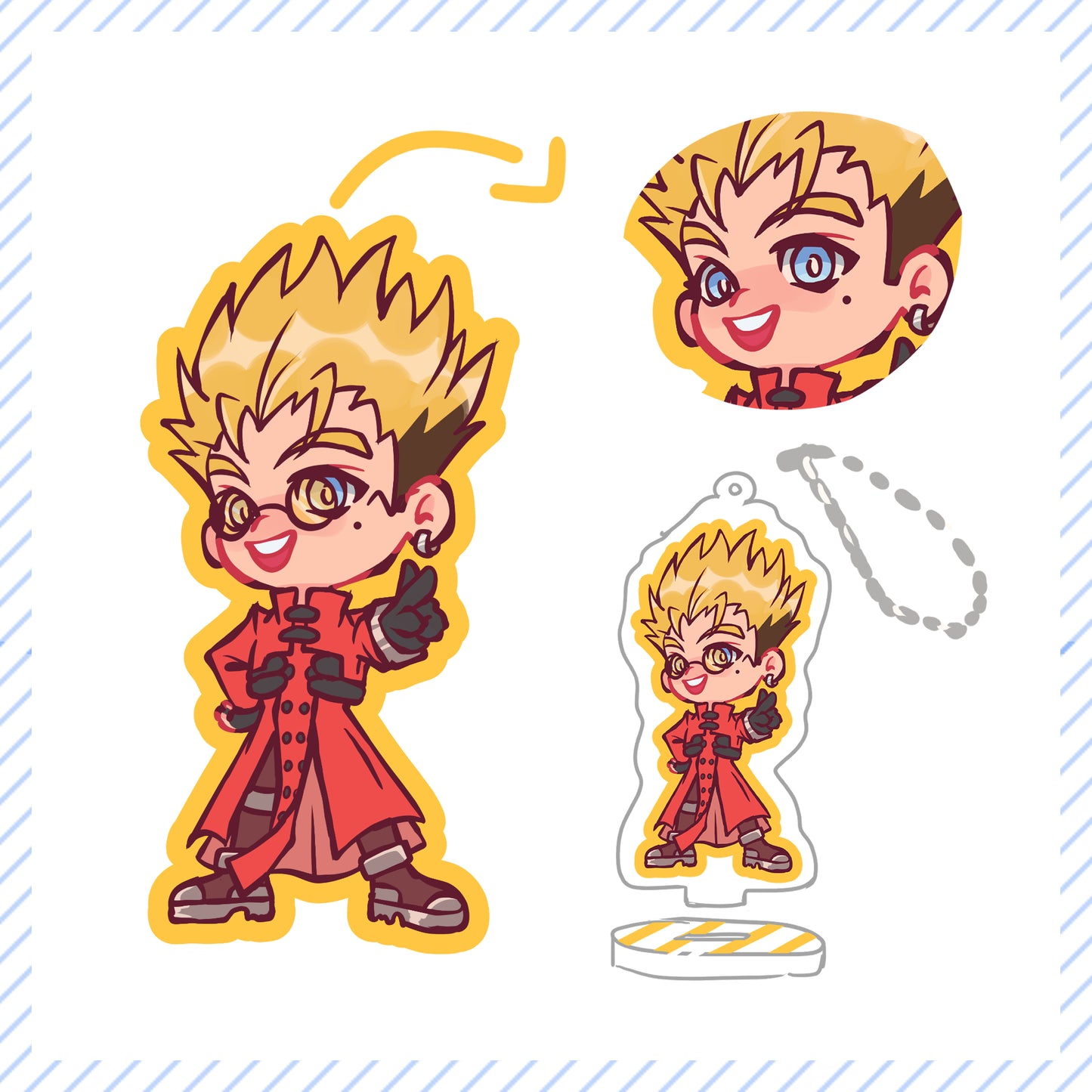 Trigun Maximum Acrylic Stand/Charm (IN-HAND)