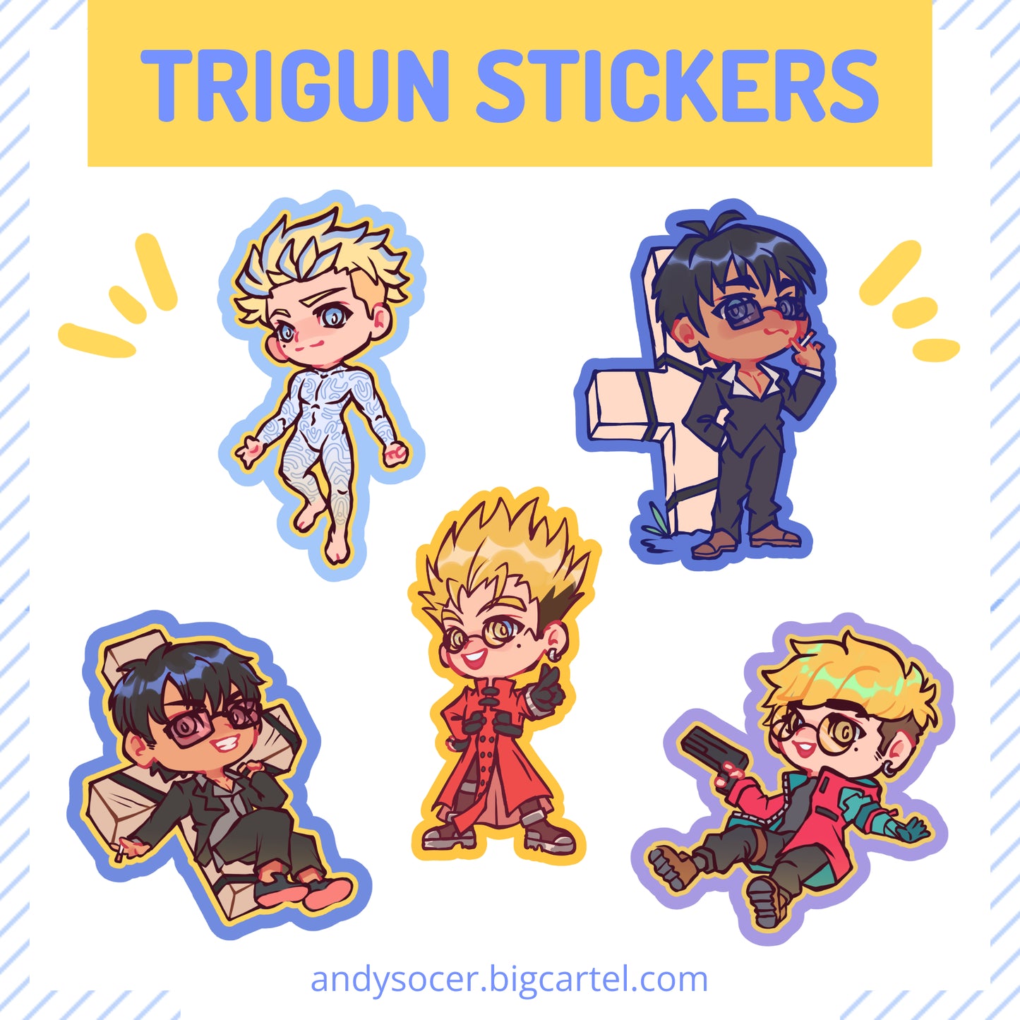 Trigun Anything Stickers (IN-HAND)