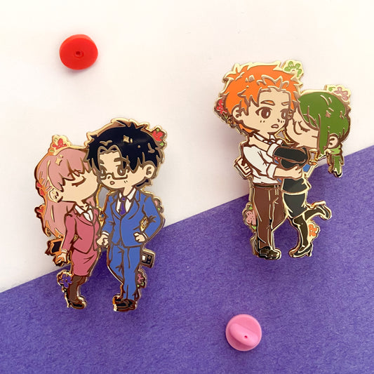 Otakus in Love Enamel Pins (IN-HAND)