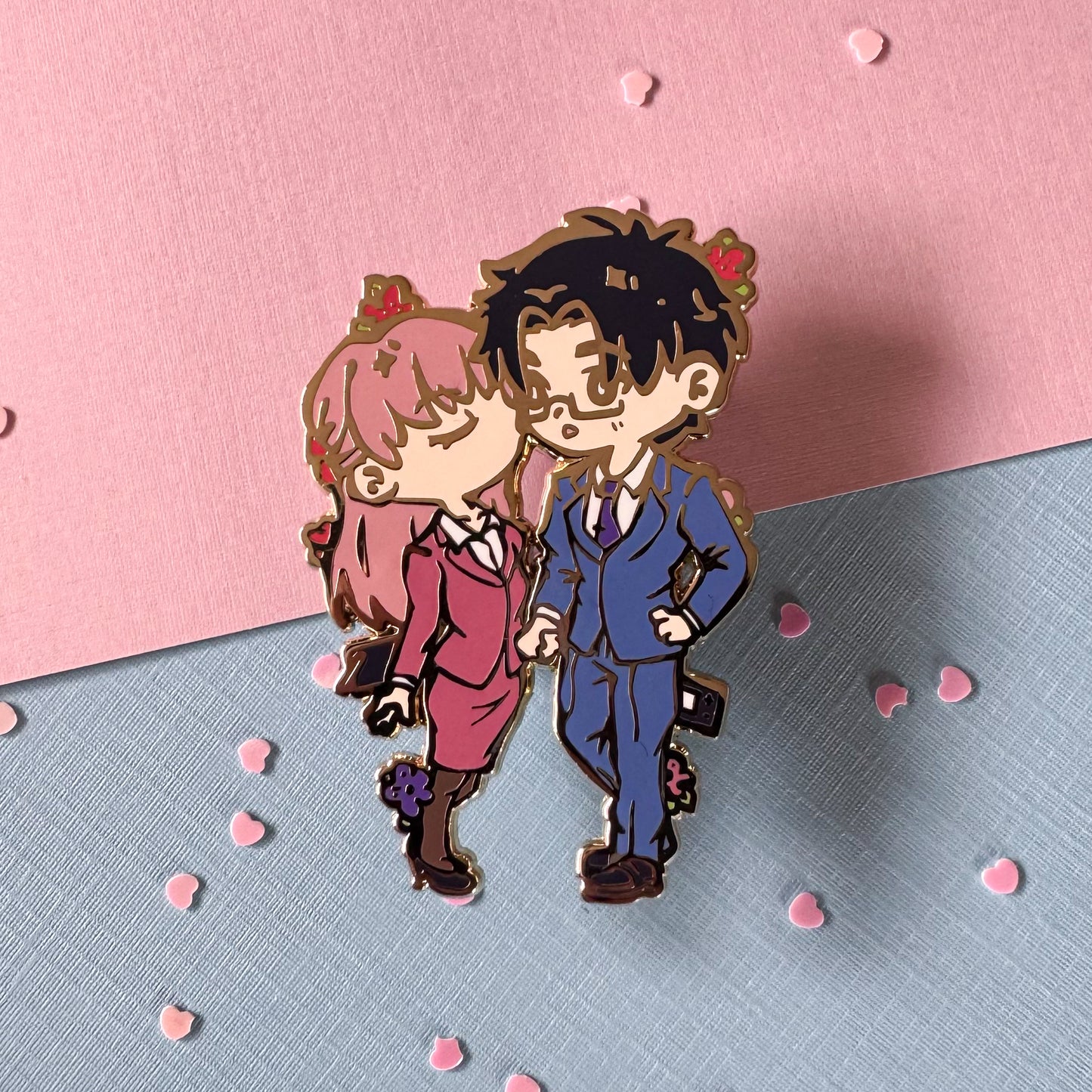 Otakus in Love Enamel Pins (IN-HAND)