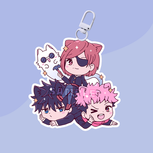 Chaotic Trio Acrylic Charm (IN-HAND)