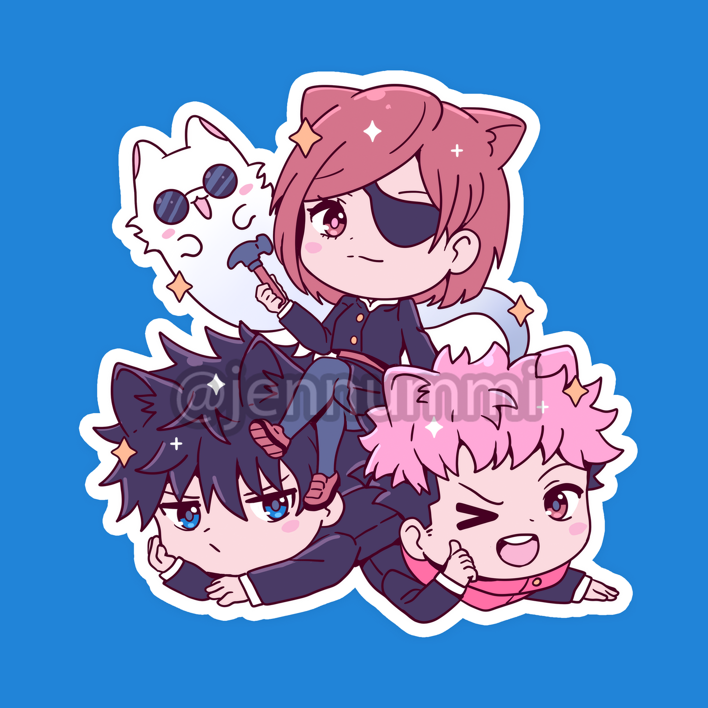 Chaotic Trio Sticker (IN-HAND)