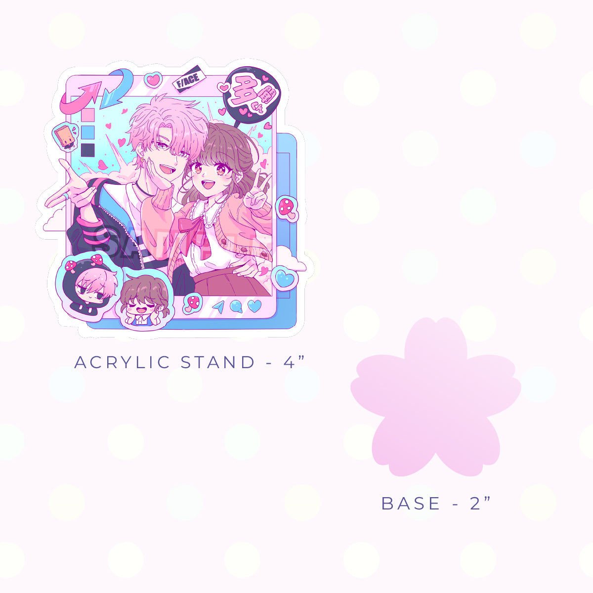 Cleaner Social Media Acrylic Stand (PRE-ORDER)