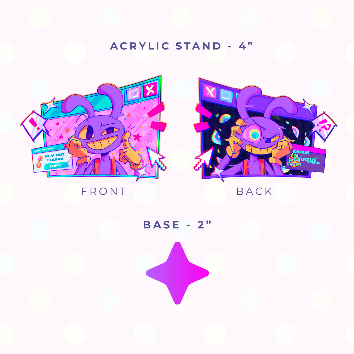 Clown and Bunny Acrylic Stand Set (PRE-ORDER)