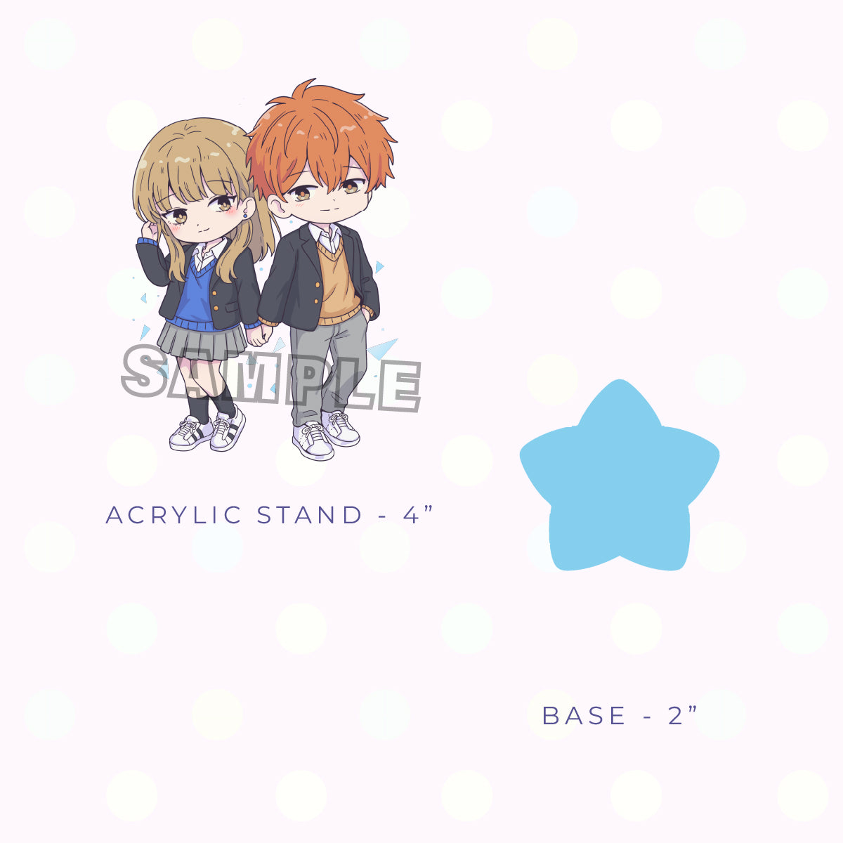 Cold Couple Acrylic Charm and Stand Set (PRE-ORDER)