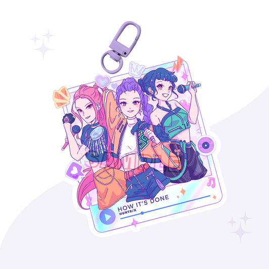 H0W ITS D0N3 Acrylic Charm