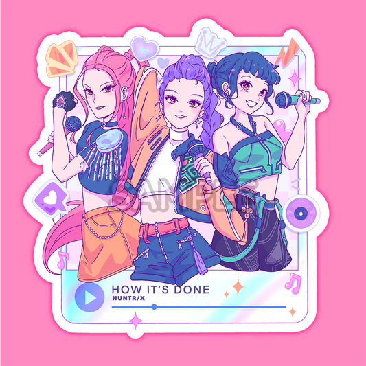 KPOP H0W ITS D0N3 Sticker (IN-HAND)
