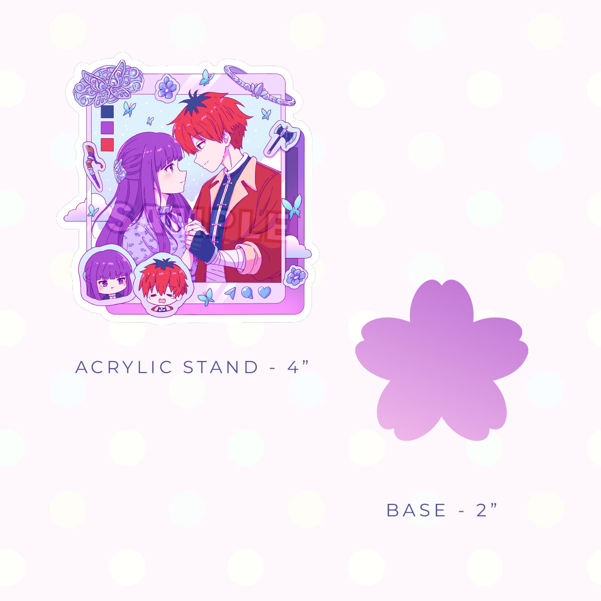 Purple Mage Social Media Acrylic Stand (PRE-ORDER)