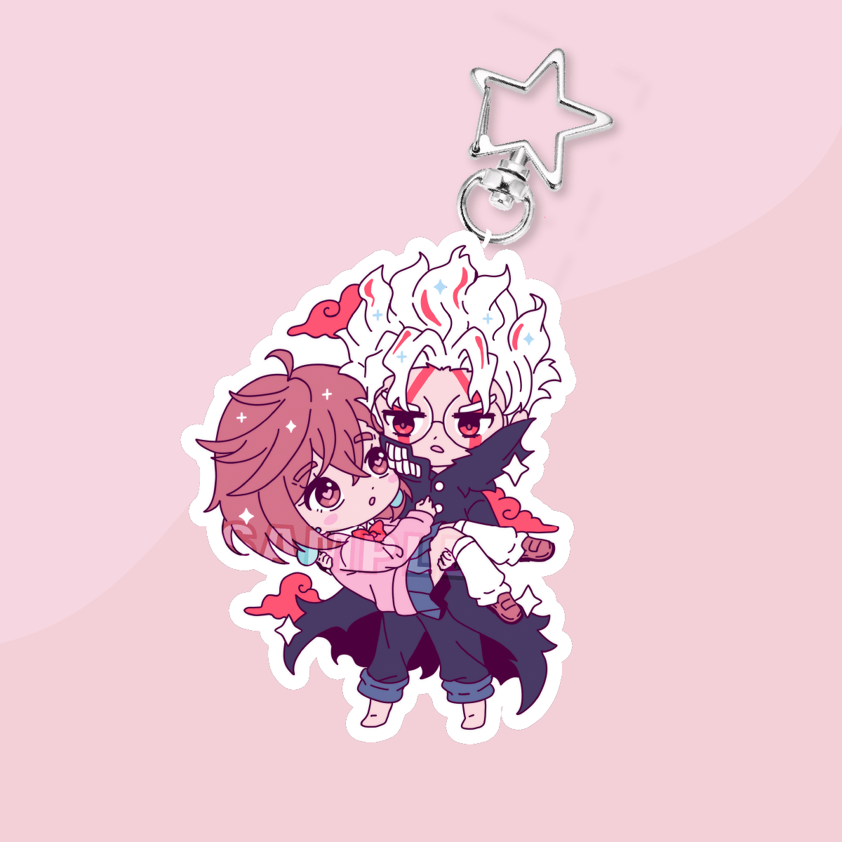 Psychic and Turbo Acrylic Charm (IN-HAND)