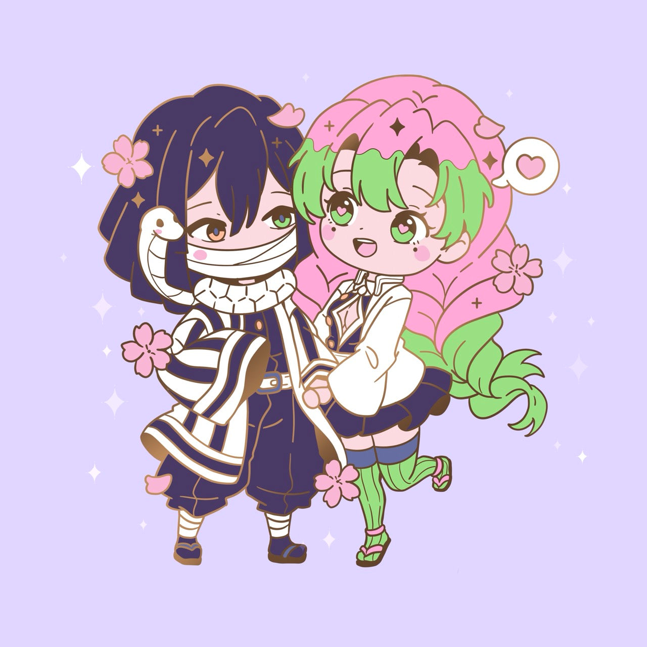 Love and Serpent Enamel Pin (IN-HAND)