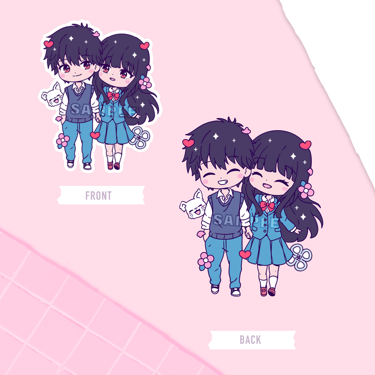 Shy Lovers Acrylic Charm (IN-HAND)