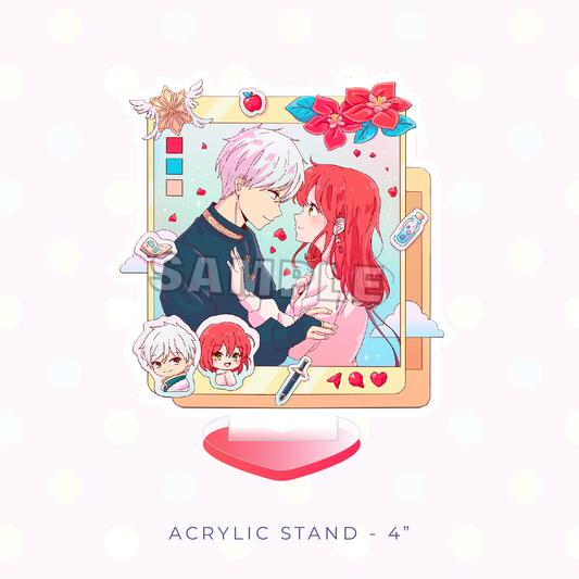 Social Media Red Acrylic Stand (PRE-ORDER)